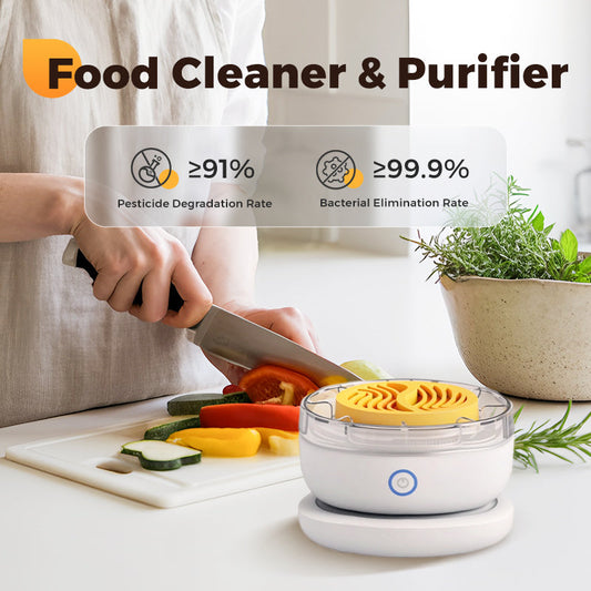 🥬Multifunctional, wireless and portable food cleaner and purifier with waterproof design