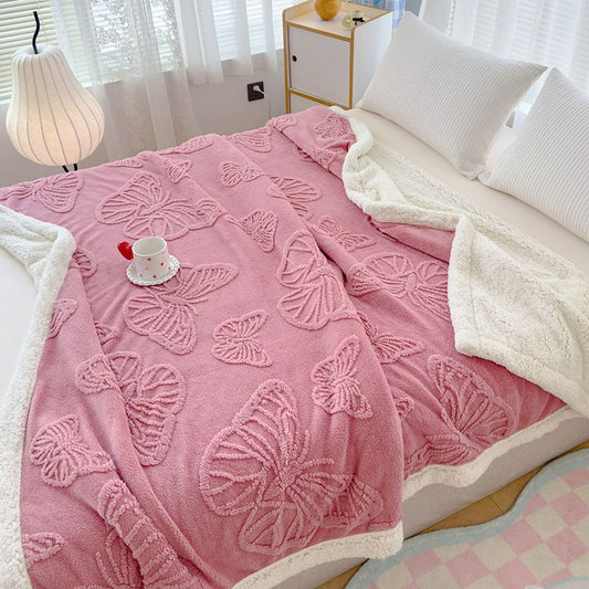 🔥Thickened Imitation Cashmere Warm Plush Blanket
