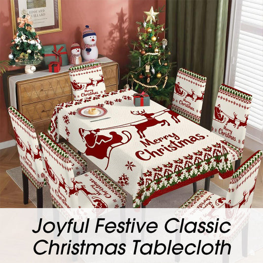 🔥Joyful Festive Classic Christmas Tablecloth