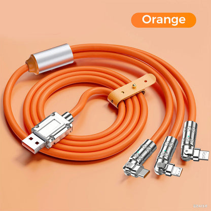🔥120W 3-In-1 180° Rotating Fast Charging Cable⚡