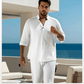 Men's Trendy Cotton Linen Top & Pants Two-Piece Set🎉BIG SALE-50% OFF