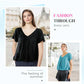 🎁LAST DAY SALE £12.99🔥Summer Hot Sale 50% OFF⏳Women's Casual Pleated V-Neck Short-Sleeve Top