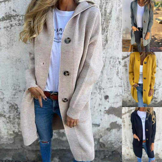 🍂Autumn Special Offer 57% OFF💓Women's Button-Down Hooded Cardigan