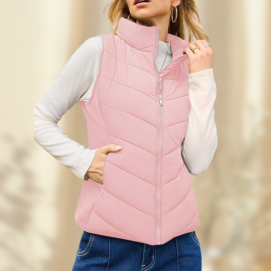 ⏳ Limited time 60% OFF! 💥Women's Warm Stand Collar Vest