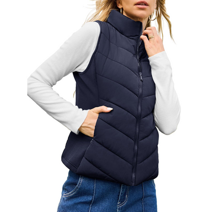 ⏳ Limited time 60% OFF! 💥Women's Warm Stand Collar Vest
